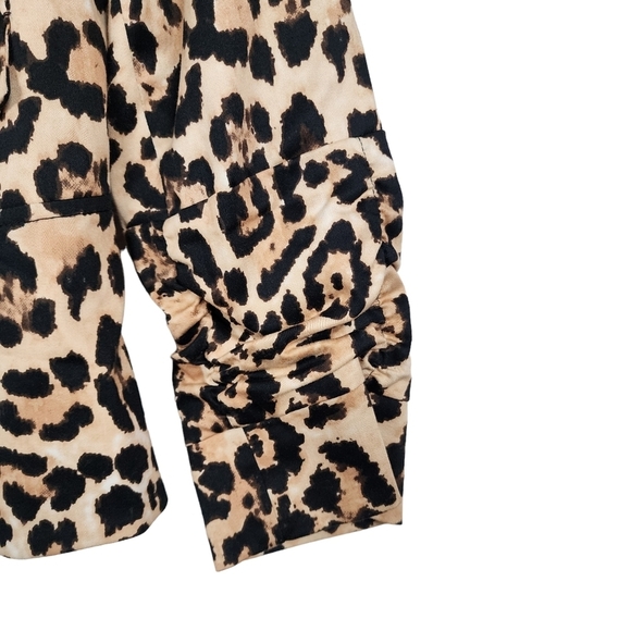 Anthracite by Muse Women's leopard print zip up jacket /blazer size 6 - Picture 3 of 6